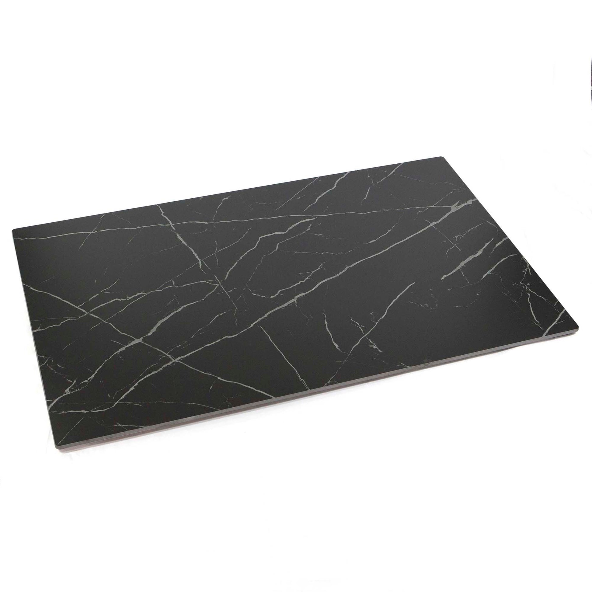 30 x 48" black sintered stone restaurant table tops