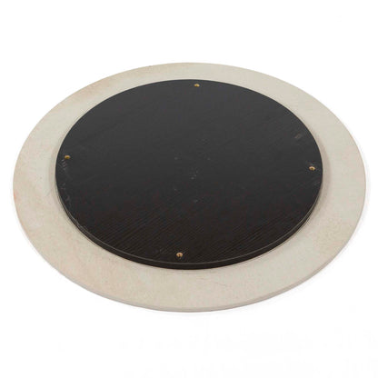 24" Round Sintered Stone Restaurant Table Top, White Color #KED24-W