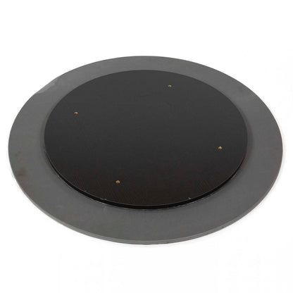 30" Round Sintered Stone Restaurant Table Top, Black Color #KED30-BL