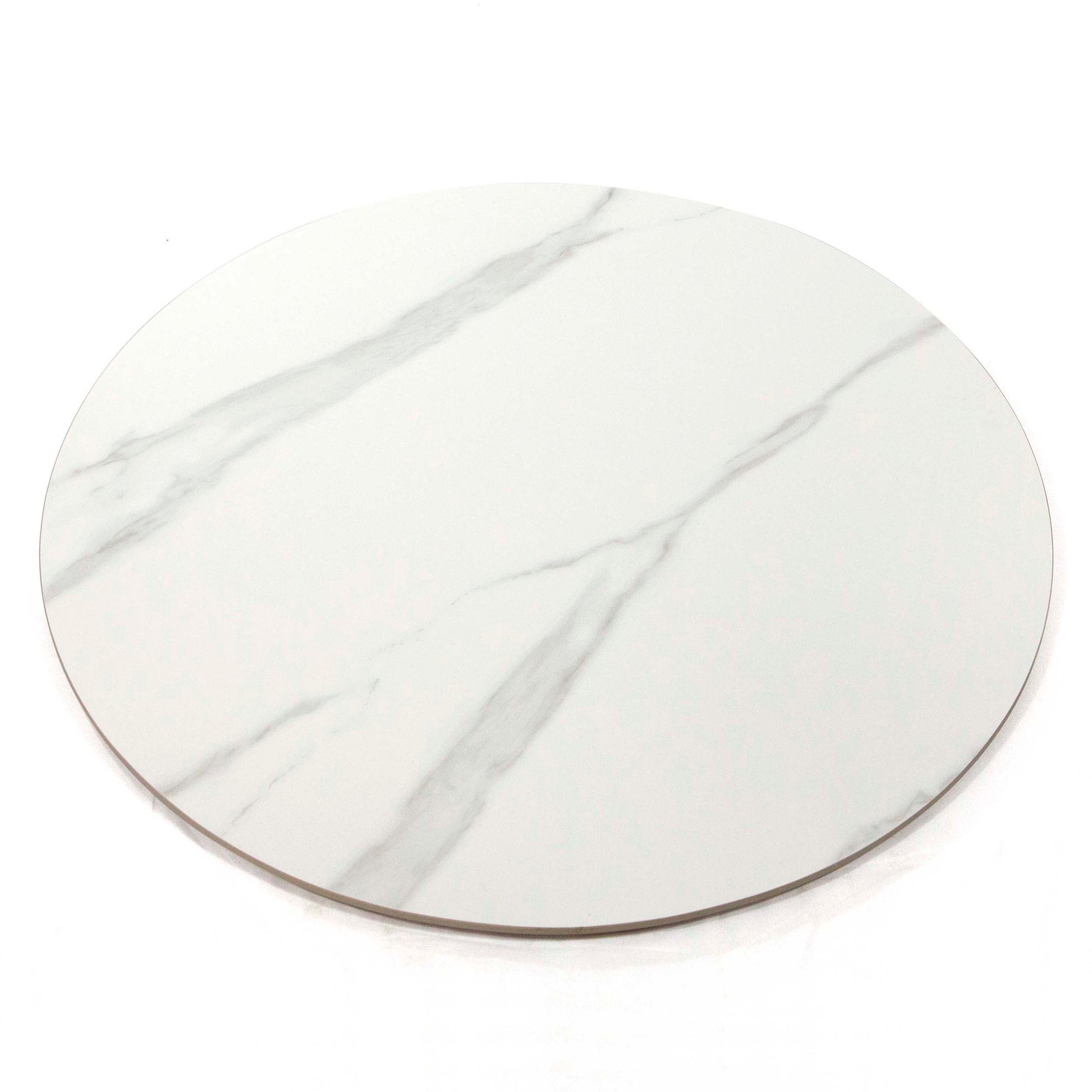 white round sintered stone table tops