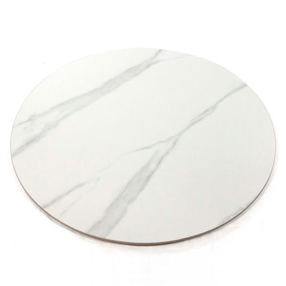 white round sintered stone table tops