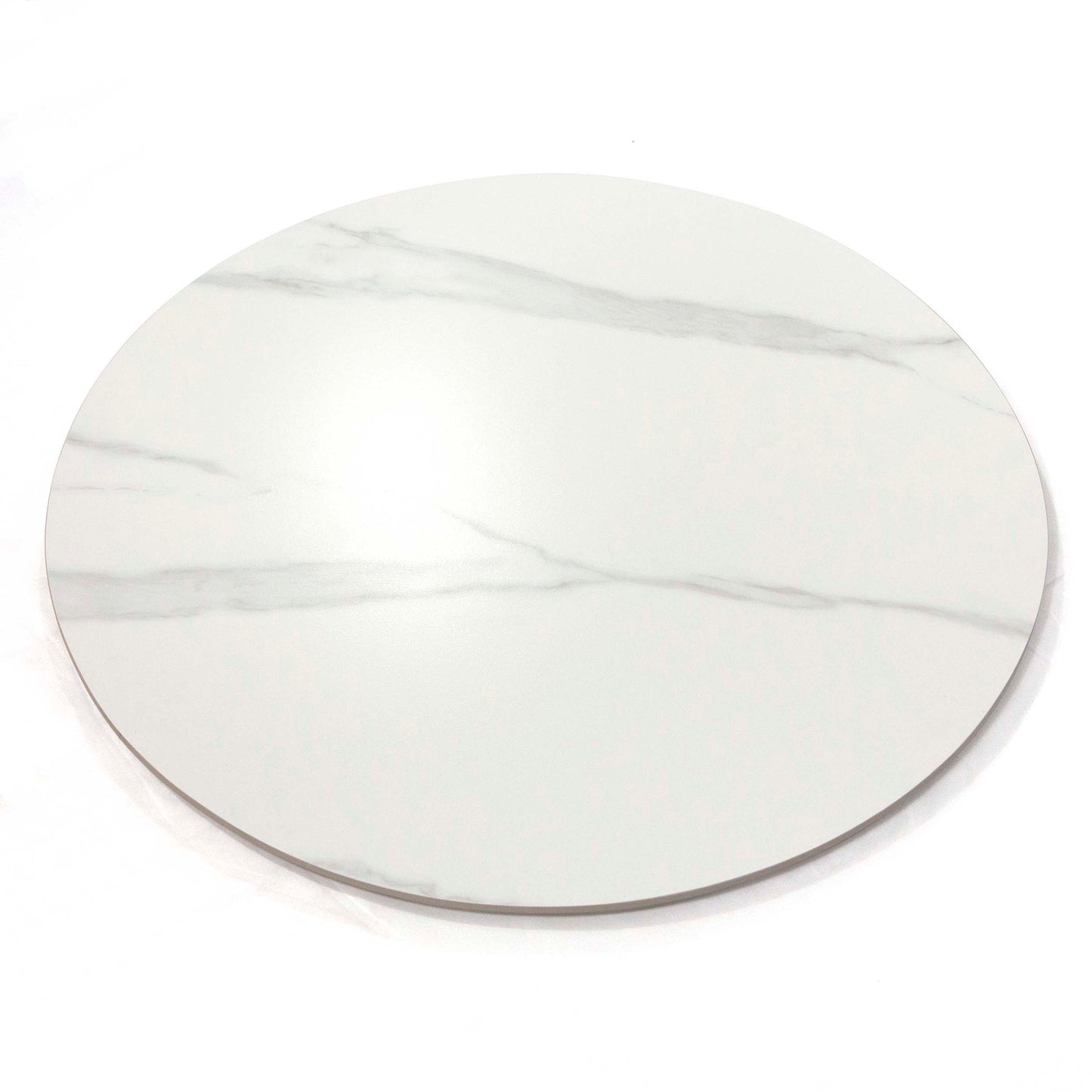 white round sintered stone table tops