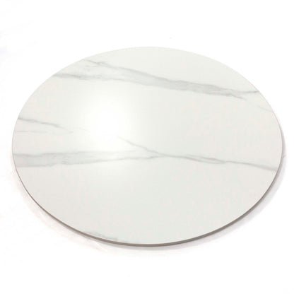 white round sintered stone table tops