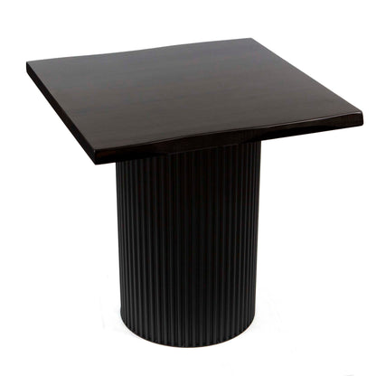 solid hardwood side table