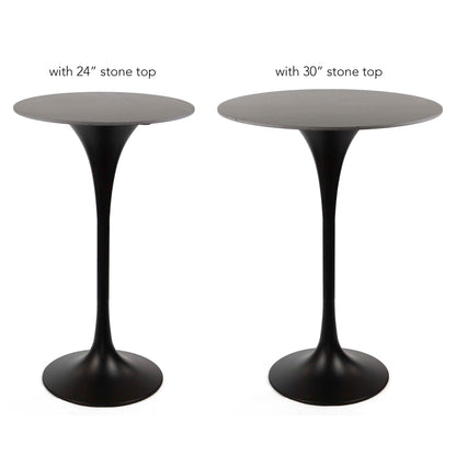 bar height tulip shaped pub tables