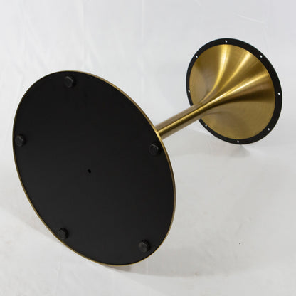 Tulip-Shaped Round Table Base, Brushed Gold Color #LK2028G