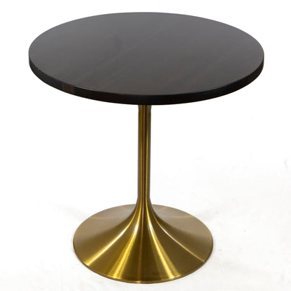 gold color tulip shaped table base