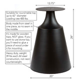 Cone Shaped Round Dining Table Base #LK311