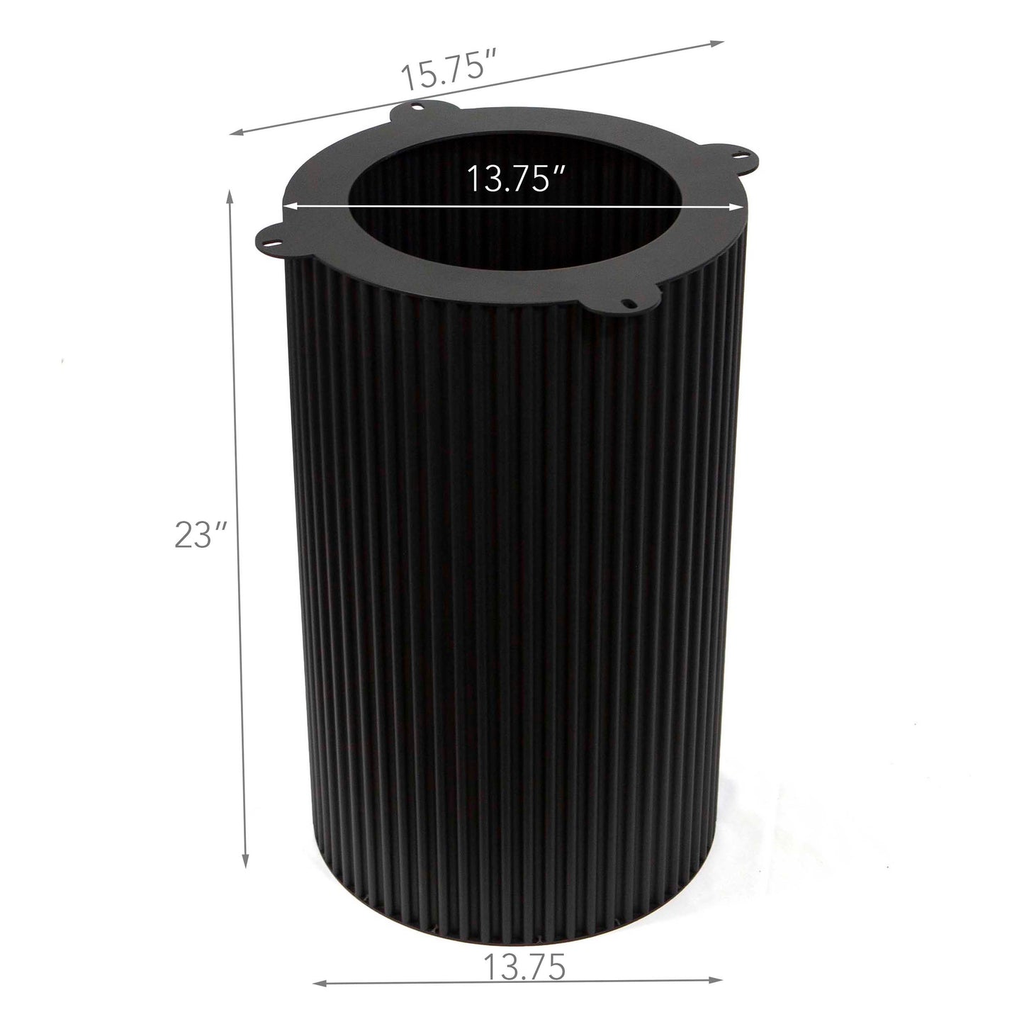 fluted round side table base