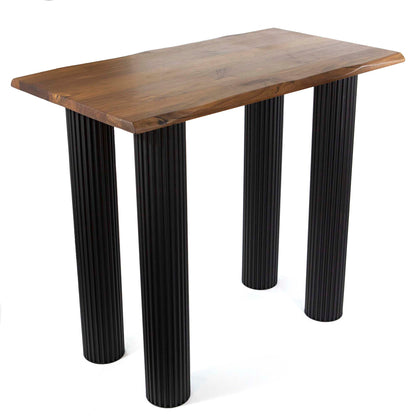 H39" Fluted High Top Table Legs, One Piece #LK482
