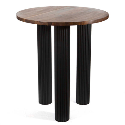 H39" Fluted High Top Table Legs, One Piece #LK482