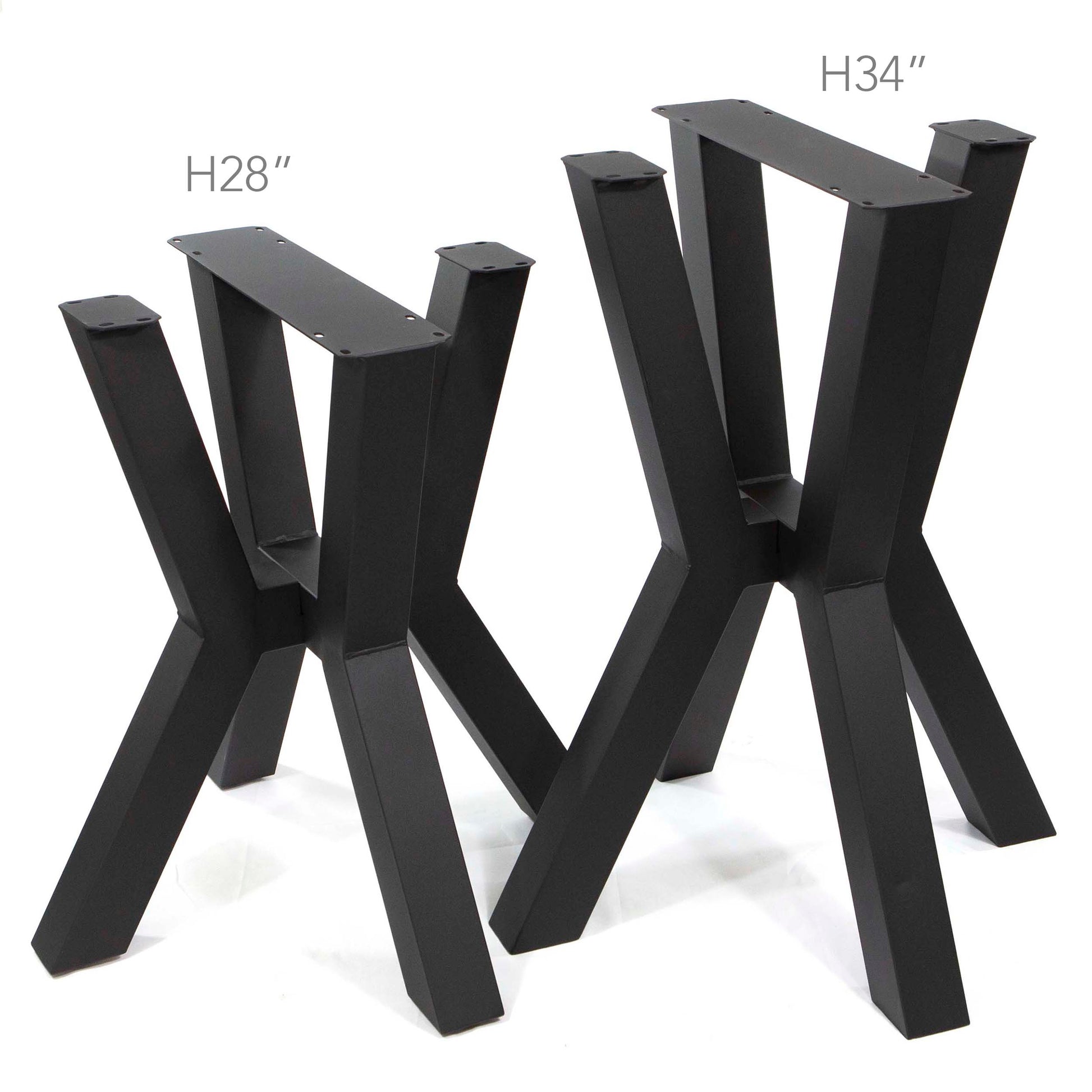 MCM counter height dining table base