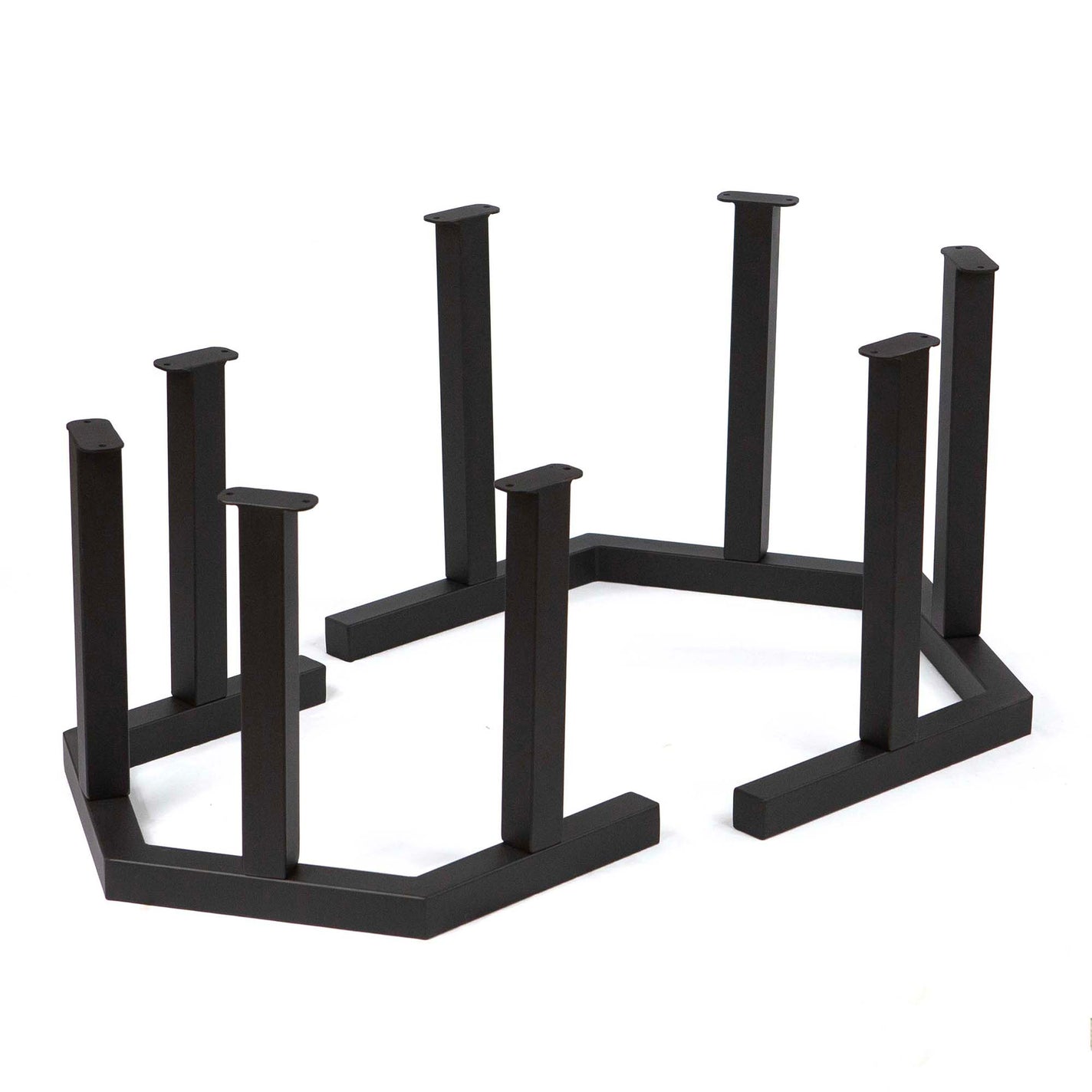 Table Leg Fixture Hex-Shaped Round Nesting Coffee Table Legs #SS010 Set/2 – Rusty Design
