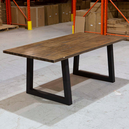 extra wide trapezoid dining table legs