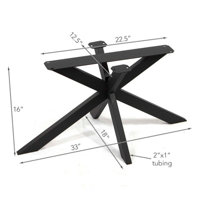 spider shaped coffee table base