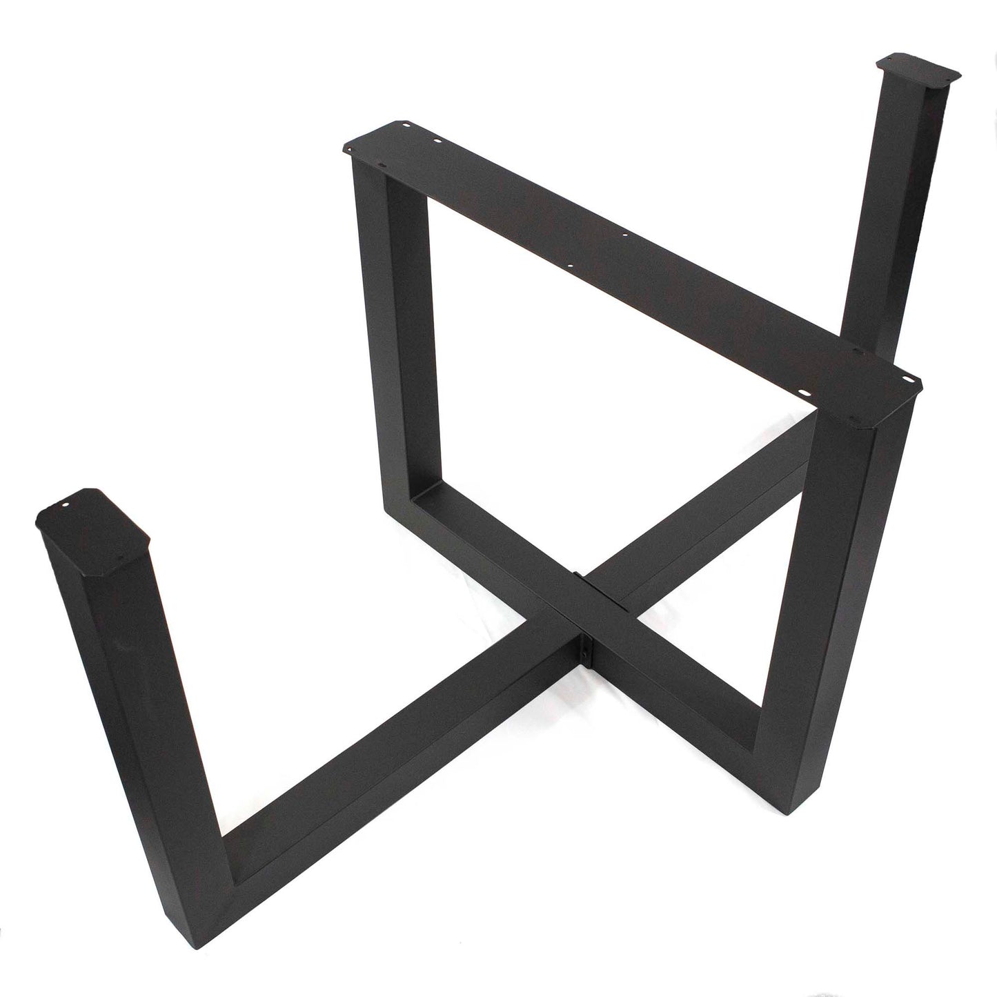Cross U-Shaped Dining Table Base, Made in 3"x3" Tubing, #SS1415