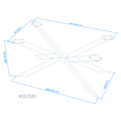 Butterfly Shaped Coffee Table Legs #SS1520