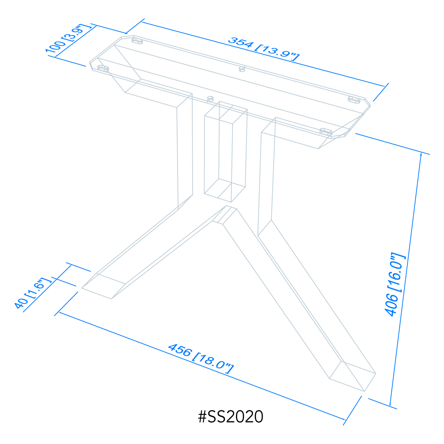 drawing of coffee table legs