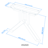 drawing of coffee table legs
