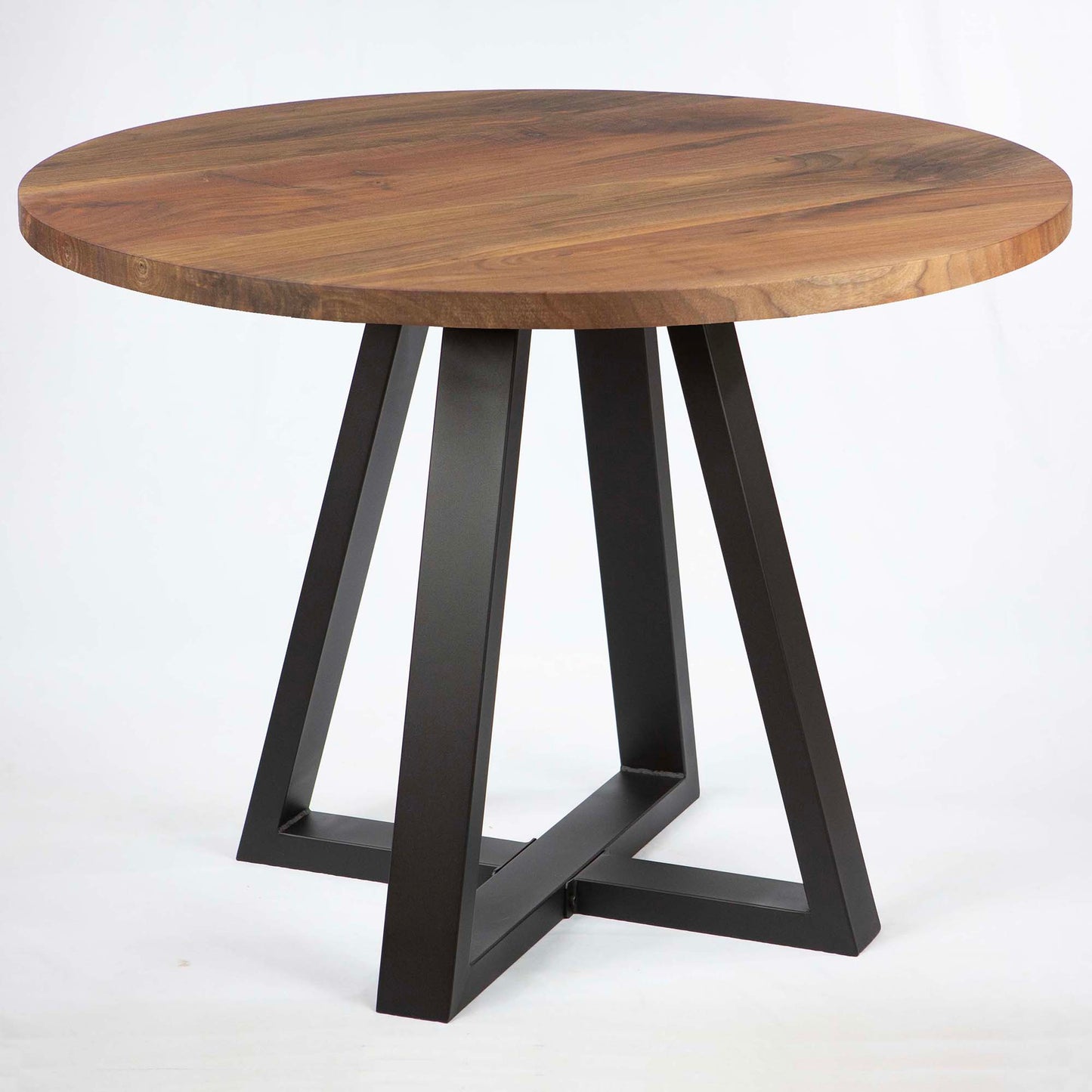 SS2211 black walnut round dining table