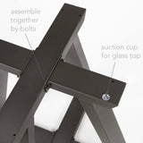 Pyramid Shaped Round Dining Table Legs, 1 Set #SS2211