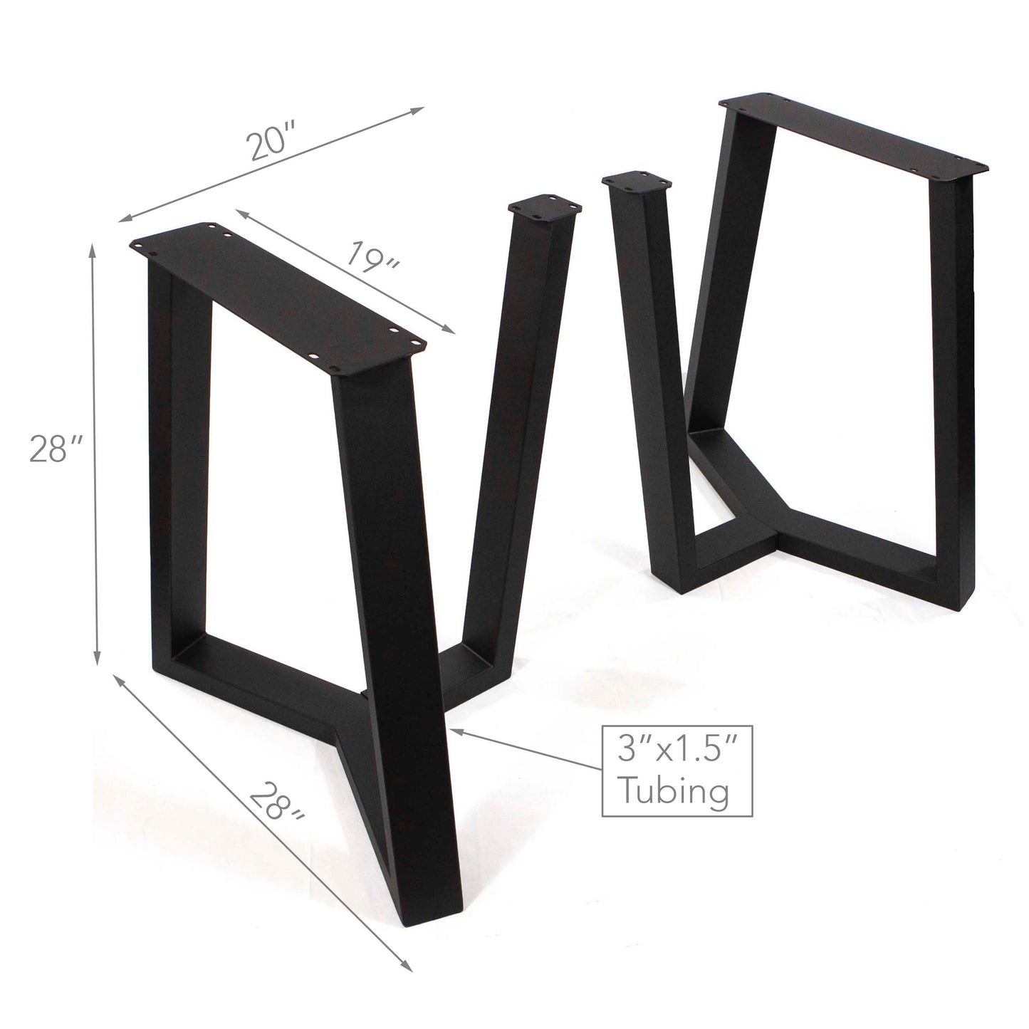 Plus Cress Shaped Dining Table Base, 1 Pair #SS419