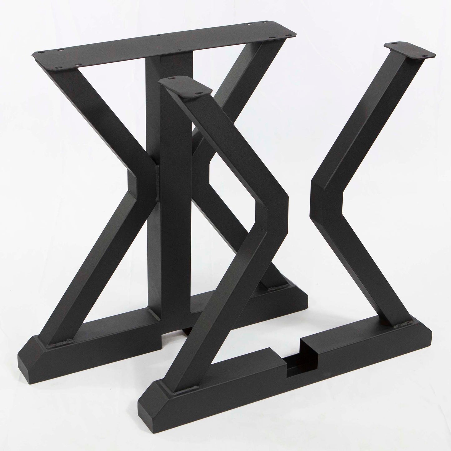 Round Dining Table Legs, 1 Set, Metal Trestle Shape #SS511