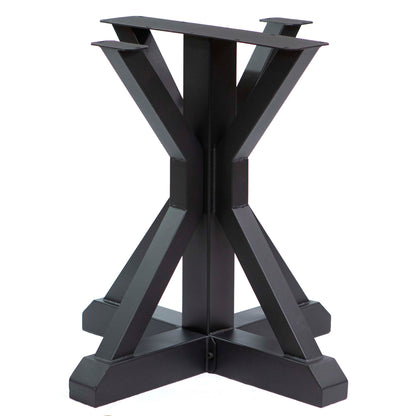 trestle style round dining table base