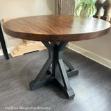 SS511 trestle round dining table legs