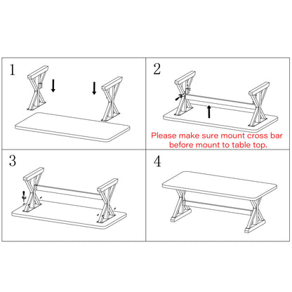 Extra Wide Trestle Dining Table Legs, 1 Pair #SS515