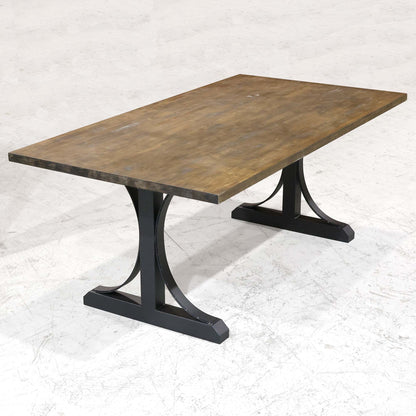 SS516 trestle C dining table legs