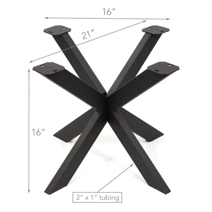 H16" Starburst Round Coffee Table Base #ST2621