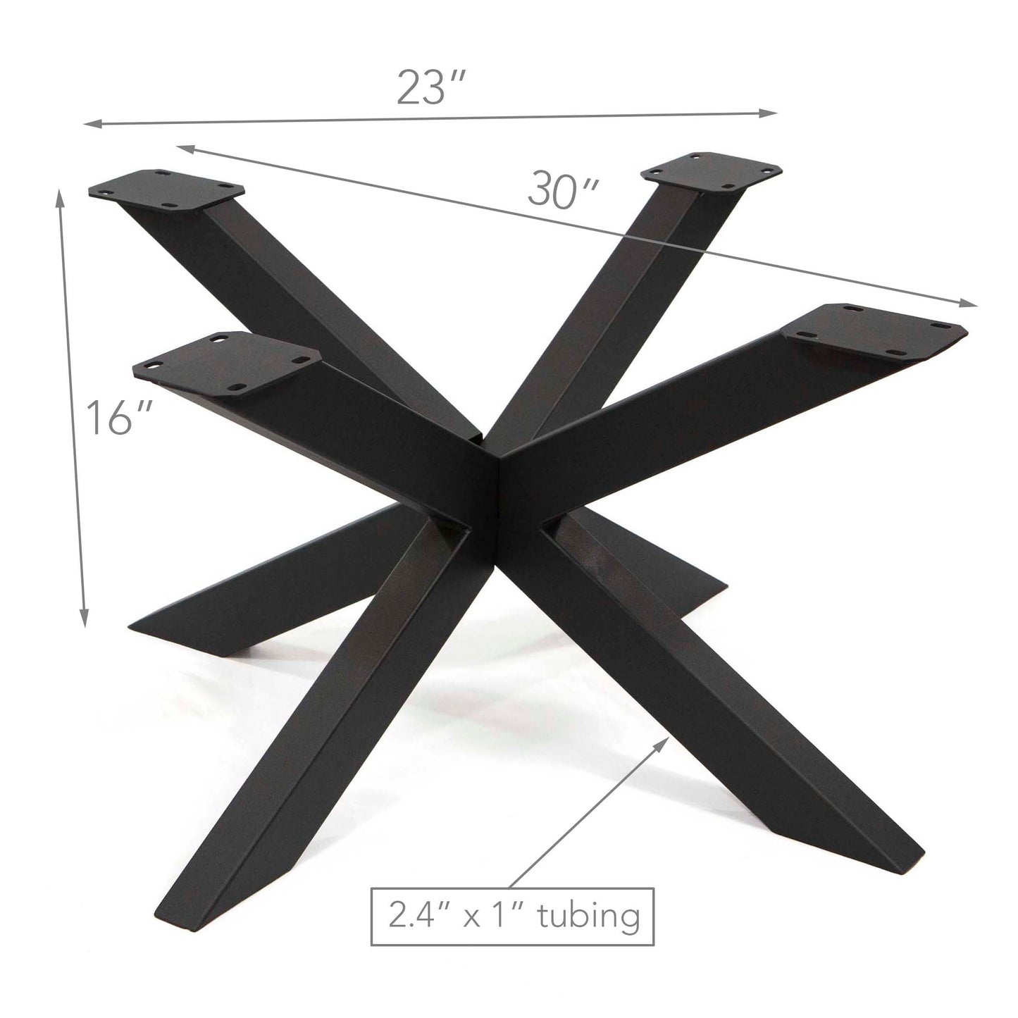extra wide starburst round coffee table base
