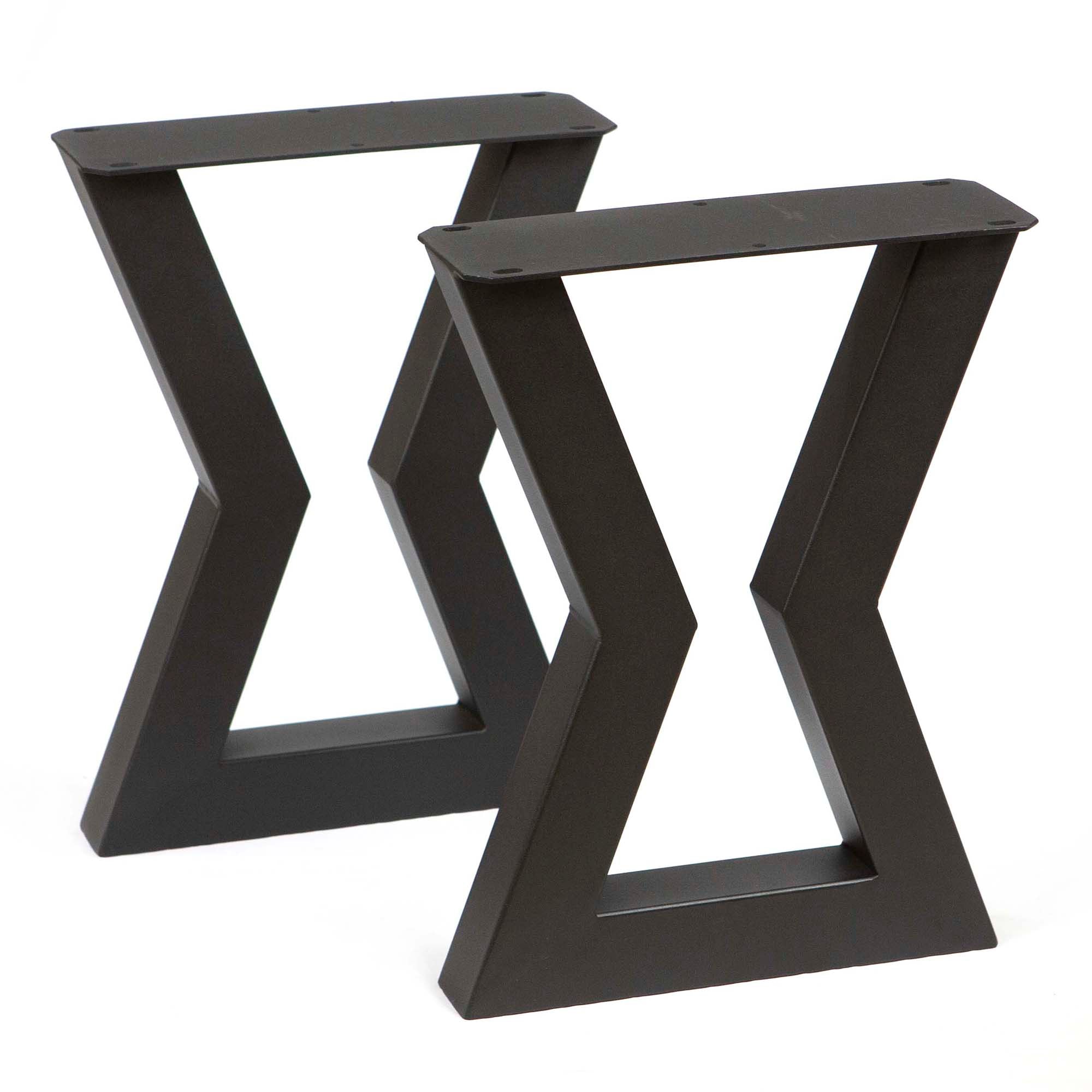 Sleek X-Shaped Bench Legs, 1 Pair #ST2900 – Rusty Design Canada