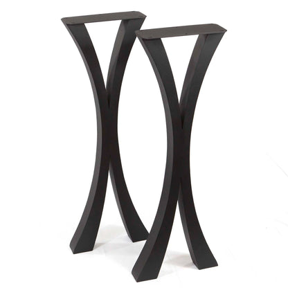 CLEARANCE B4 - H34" Flowy X-Shaped Sofa Table legs, 1 Pair #ST3013M