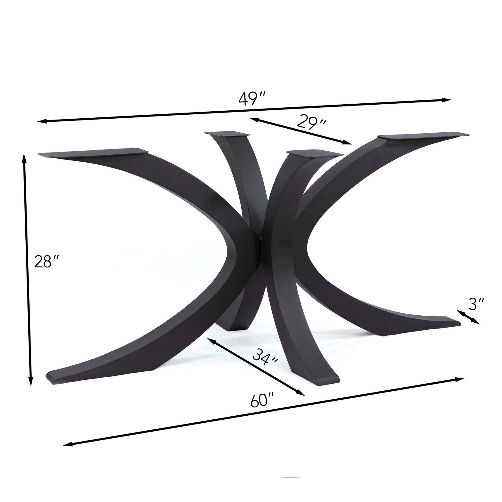 Flowy Spider Shaped Dining Table Legs ST3015 Rusty Design Canada flowy-spider-shaped-dining-table-legs-st3015-rusty-design-canada