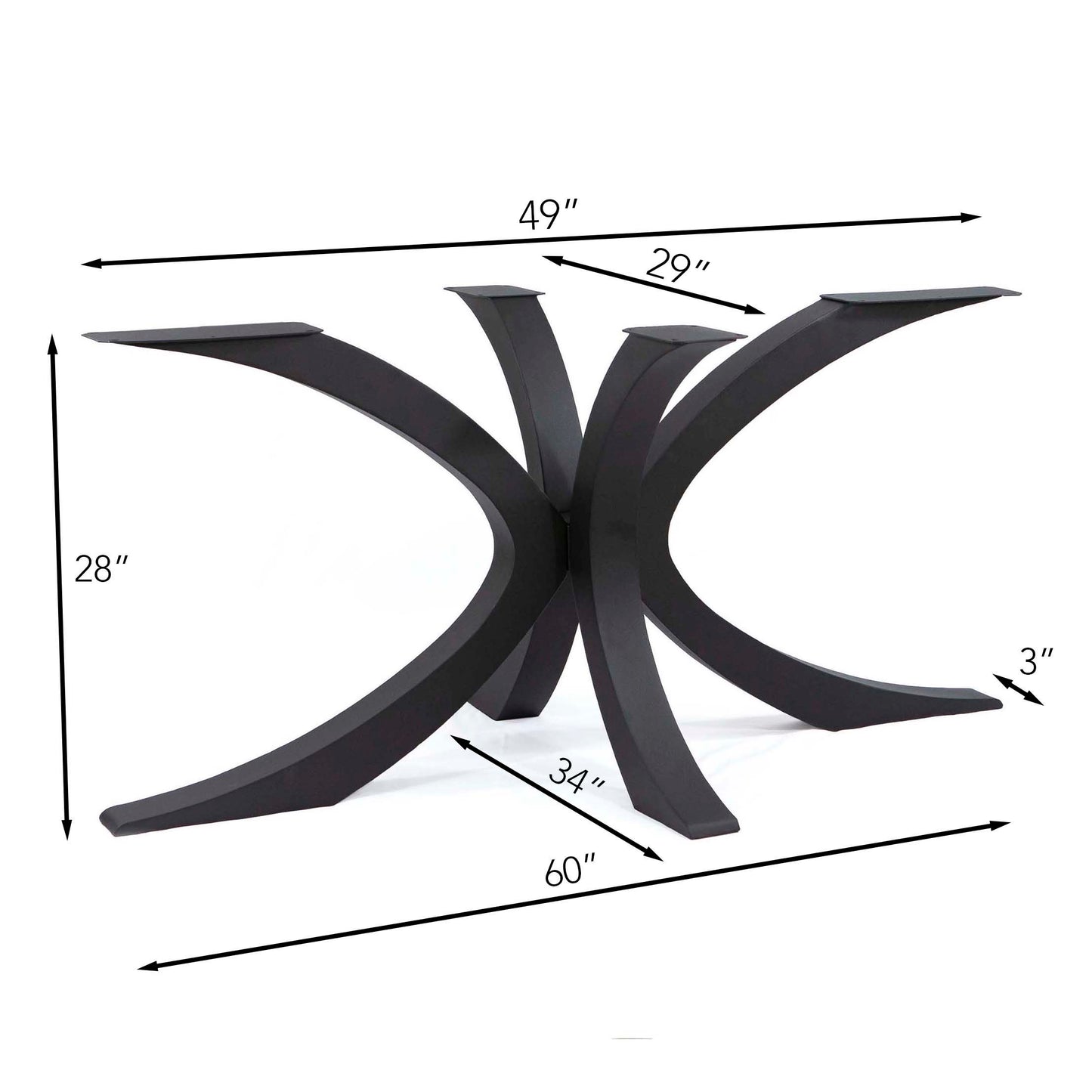 Flowy Spider Shaped Dining Table Legs, #ST3015