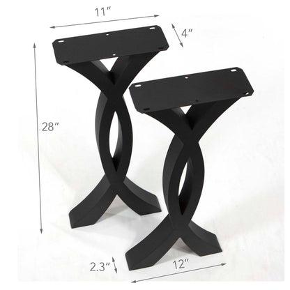 Rope-shaped Entryway Console Table legs, 1 Pair #ST3018B