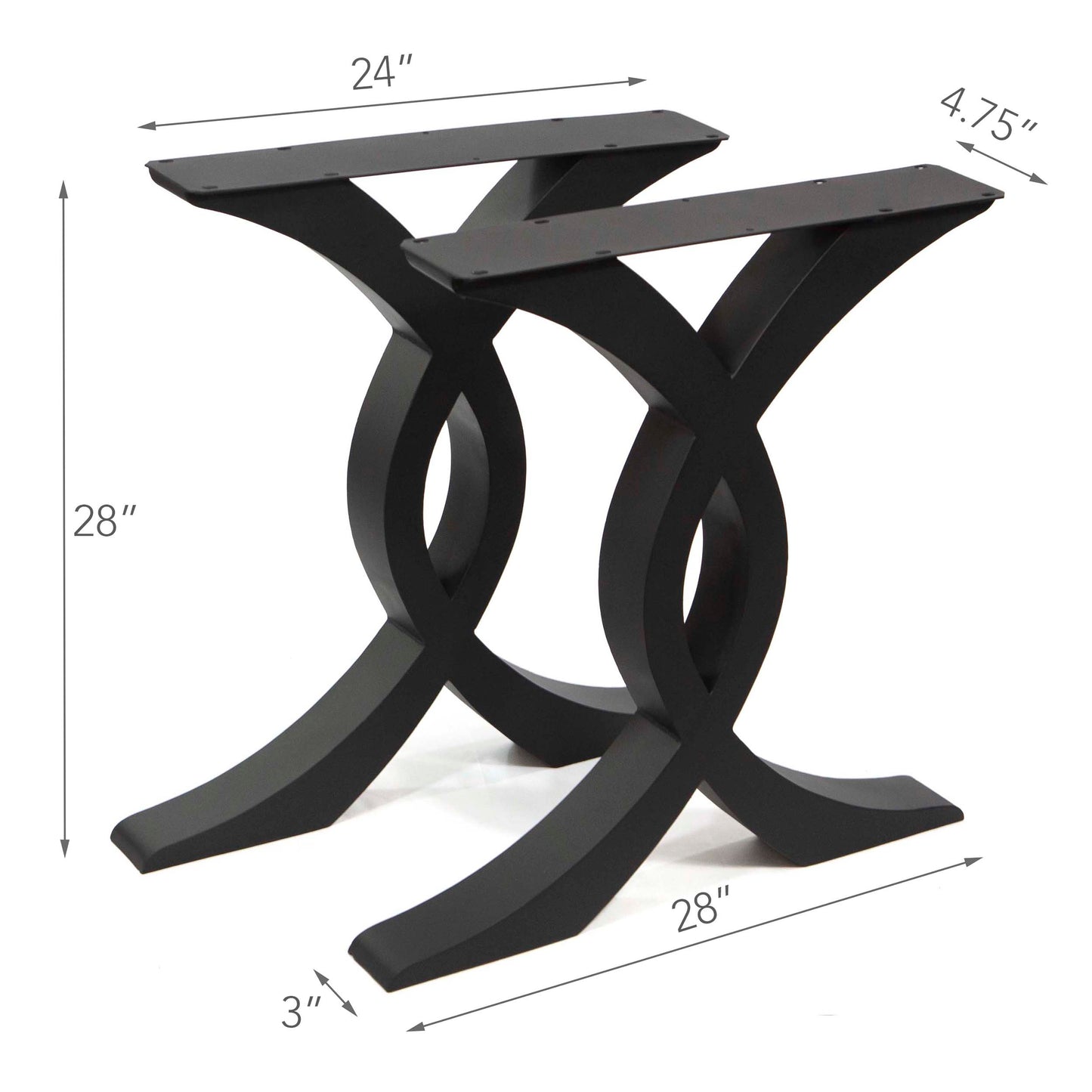 Rope-Shaped Dining Table Legs, #ST3018