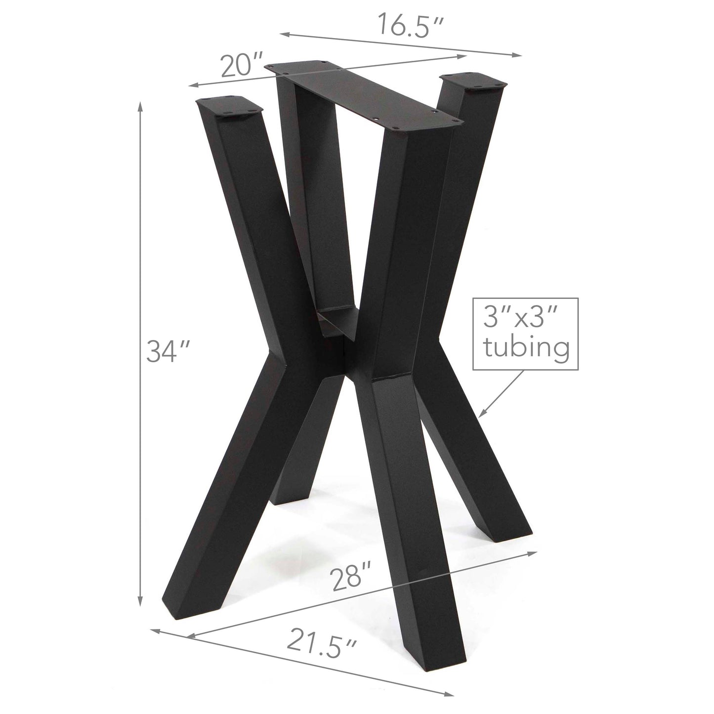 H34" MCM Round Counter Height Dining Table Base #ST3371