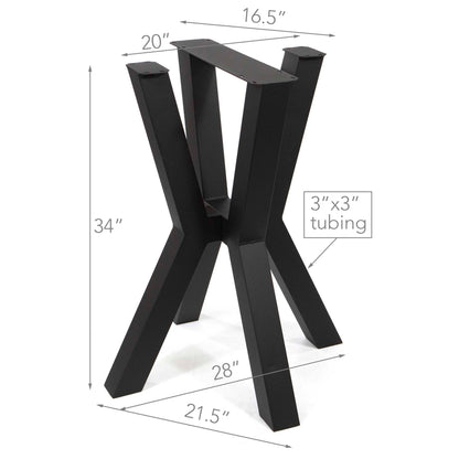 H34" MCM Round Counter Height Dining Table Base #ST3371