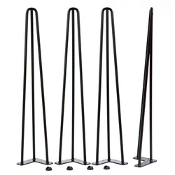 28 inch 3-rod hairpin table legs