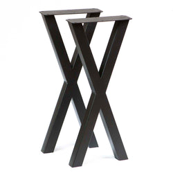 X-shaped sofa or console table legs