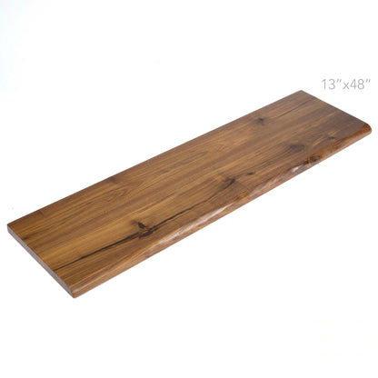 black walnut entryway console and sofa table top