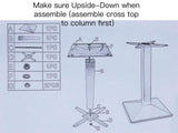 Square Bistro Table Base in Cast Iron, 1 PC, Pedestal Shape #JK3011