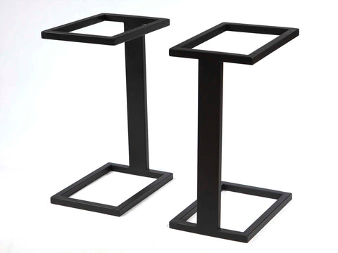 C-shaped end table legs