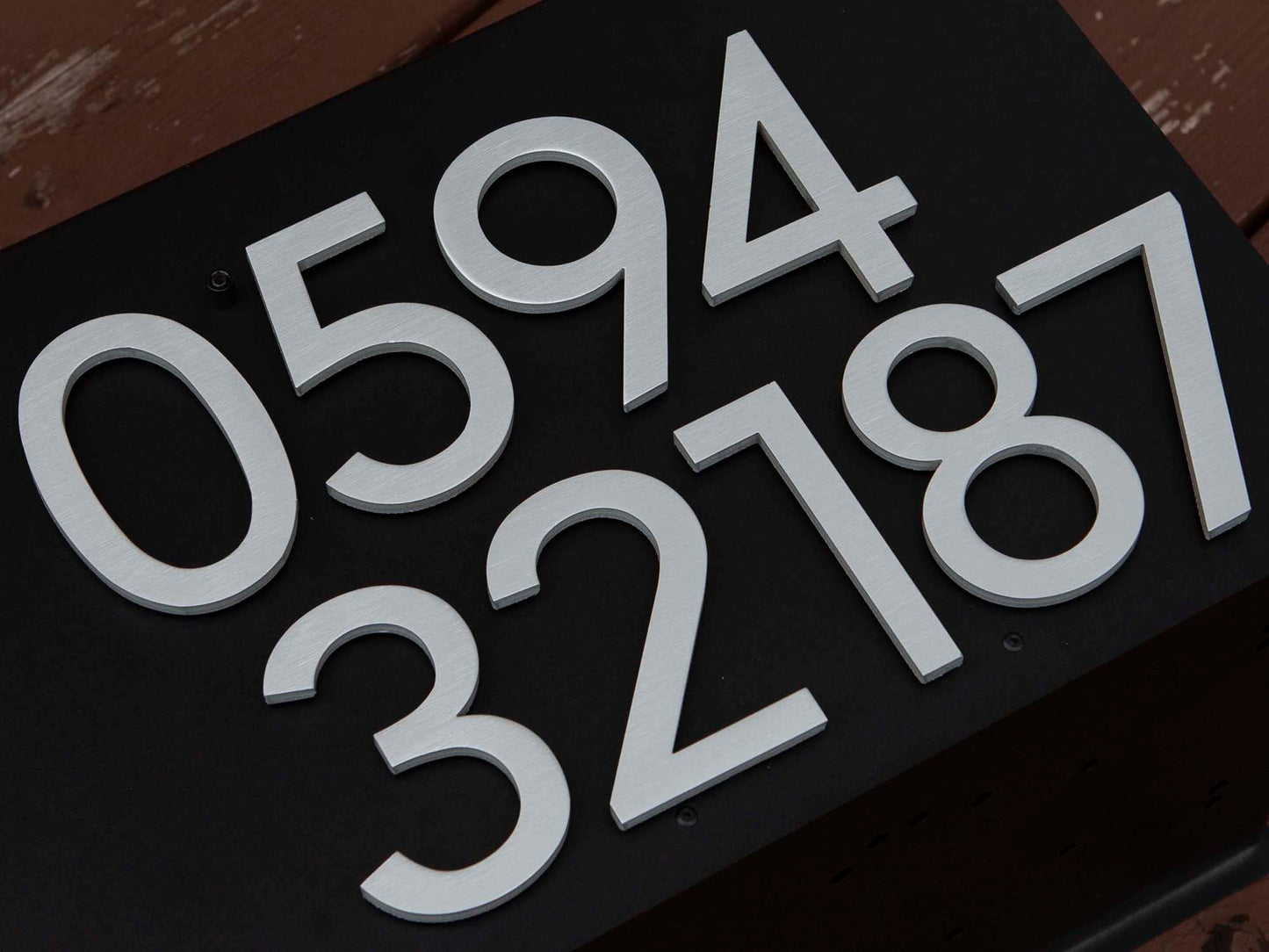 Silver Color 4" Address Numbers for Steel Mailbox #HB07