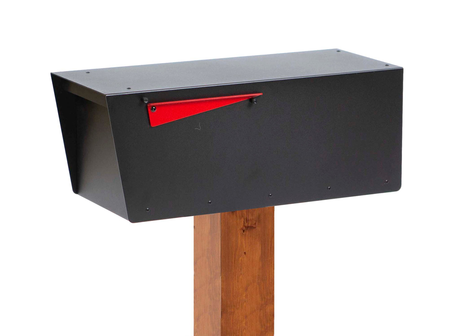 contemporary post mounted mailbox #HC100