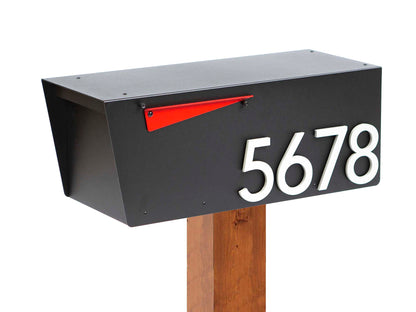 Regular Size Post-Mounted Mailbox, Contemporary Design #HC100