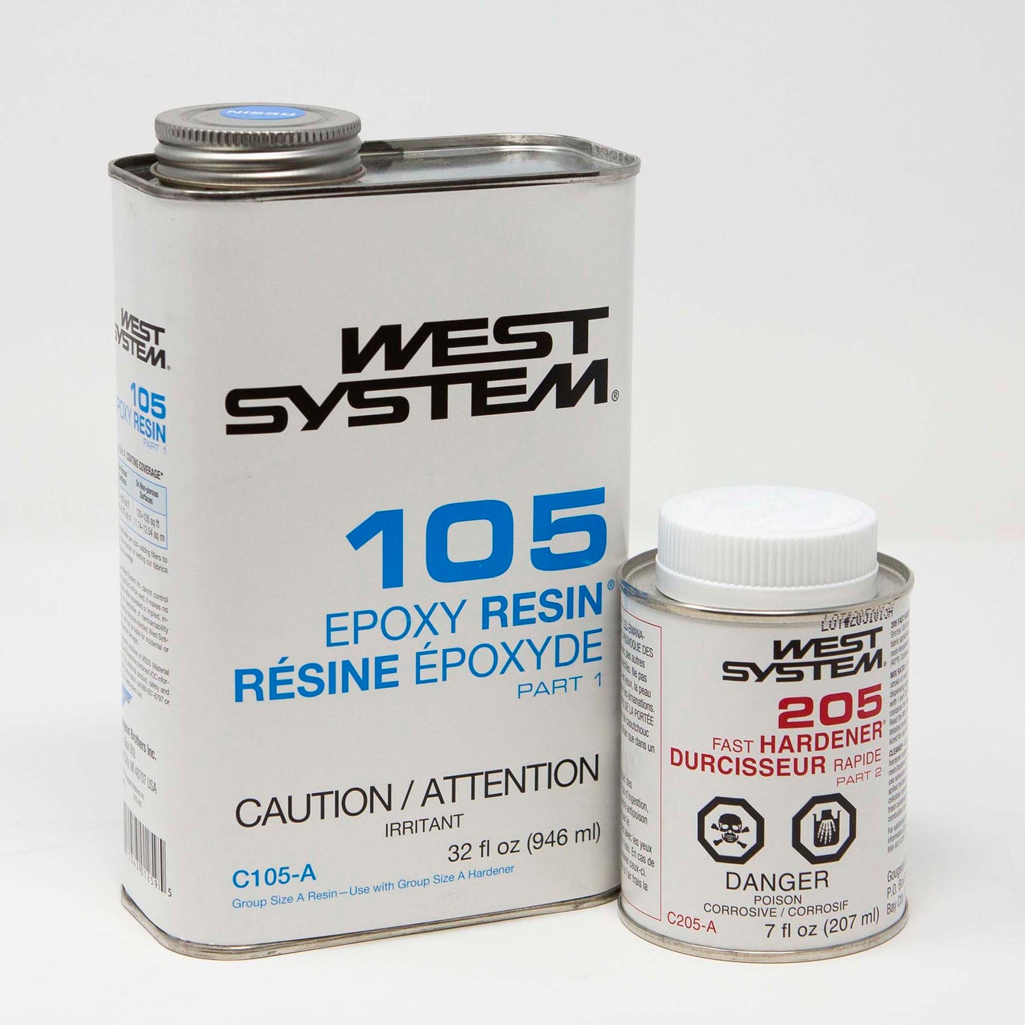 KIT, West System 105 Epoxy Resin & 205 Fast Hardener